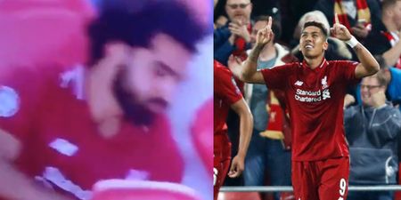Some mistakenly thought Mo Salah reacted angrily to Roberto Firmino’s winner against PSG