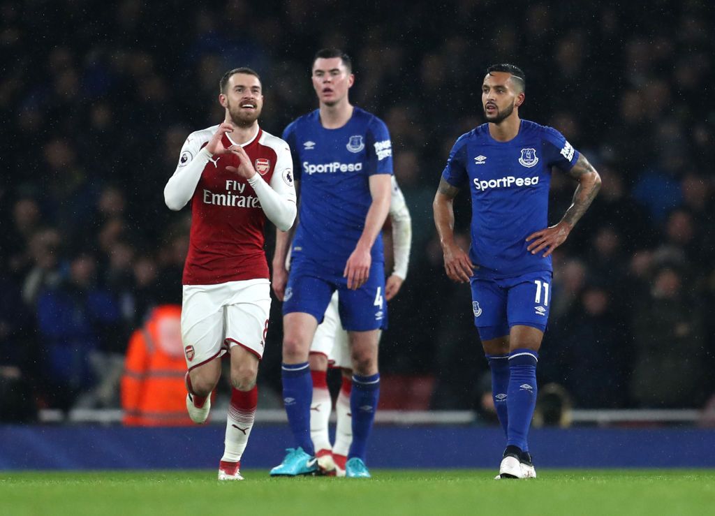 Walcott's first return to Arsenal ended in a 5-1 defeat for Everton