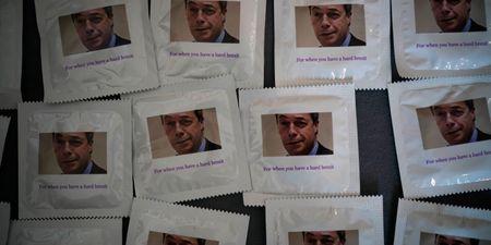Nigel Farage condoms on sale at UKIP conference ‘for when you’ve got a hard Brexit’