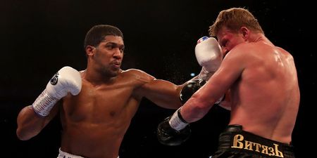 Anthony Joshua shows class by congratulating Alexander Povetkin after fight
