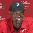 Tiger Woods’ final answer of his press conference had the room in stitches