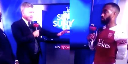 Geoff Shreeves apologises for warning Lacazette about his language live on air