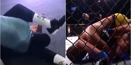 Sergio Moraes beat Ben Saunders by submission, then gave Saunders some pointers