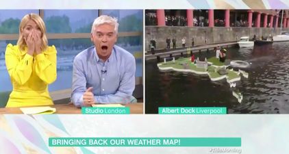 Alison Hammond pushes innocent man into the water live on This Morning