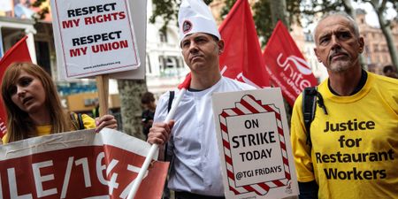 UberEats, Deliveroo, McDonald’s, Wetherspoons and TGI Fridays workers are striking today