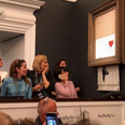 Banksy posts behind-the-scenes video of ‘self-destructing’ painting at auction house