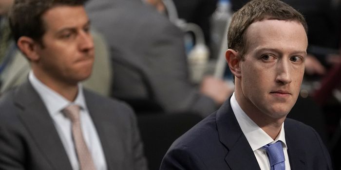WASHINGTON, DC - APRIL 10: Facebook co-founder, Chairman and CEO Mark Zuckerberg testifies before a combined Senate Judiciary and Commerce committee hearing in the Hart Senate Office Building on Capitol Hill April 10, 2018 in Washington, DC. Zuckerberg, 33, was called to testify after it was reported that 87 million Facebook users had their personal information harvested by Cambridge Analytica, a British political consulting firm linked to the Trump campaign. (Photo by Alex Wong/Getty Images)