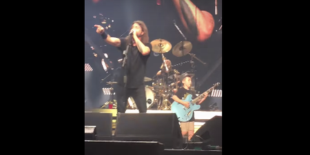WATCH: 10-year-old kid absolutely shreds ‘Enter Sandman’ onstage with Foo Fighters
