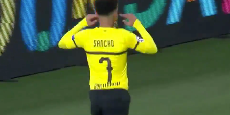 Jadon Sancho scores first Champions League goal as Dortmund hammer Atletico