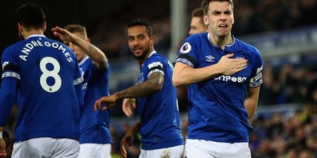 Everton’s Seamus Coleman explains wild celebration after goal against Brighton