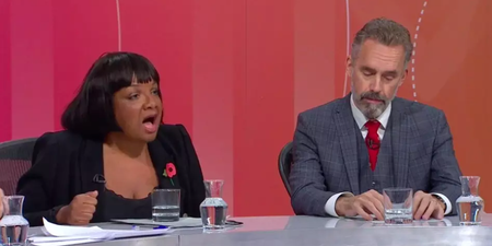 Jordan Peterson clashes with Diane Abbott over hate speech on Question Time