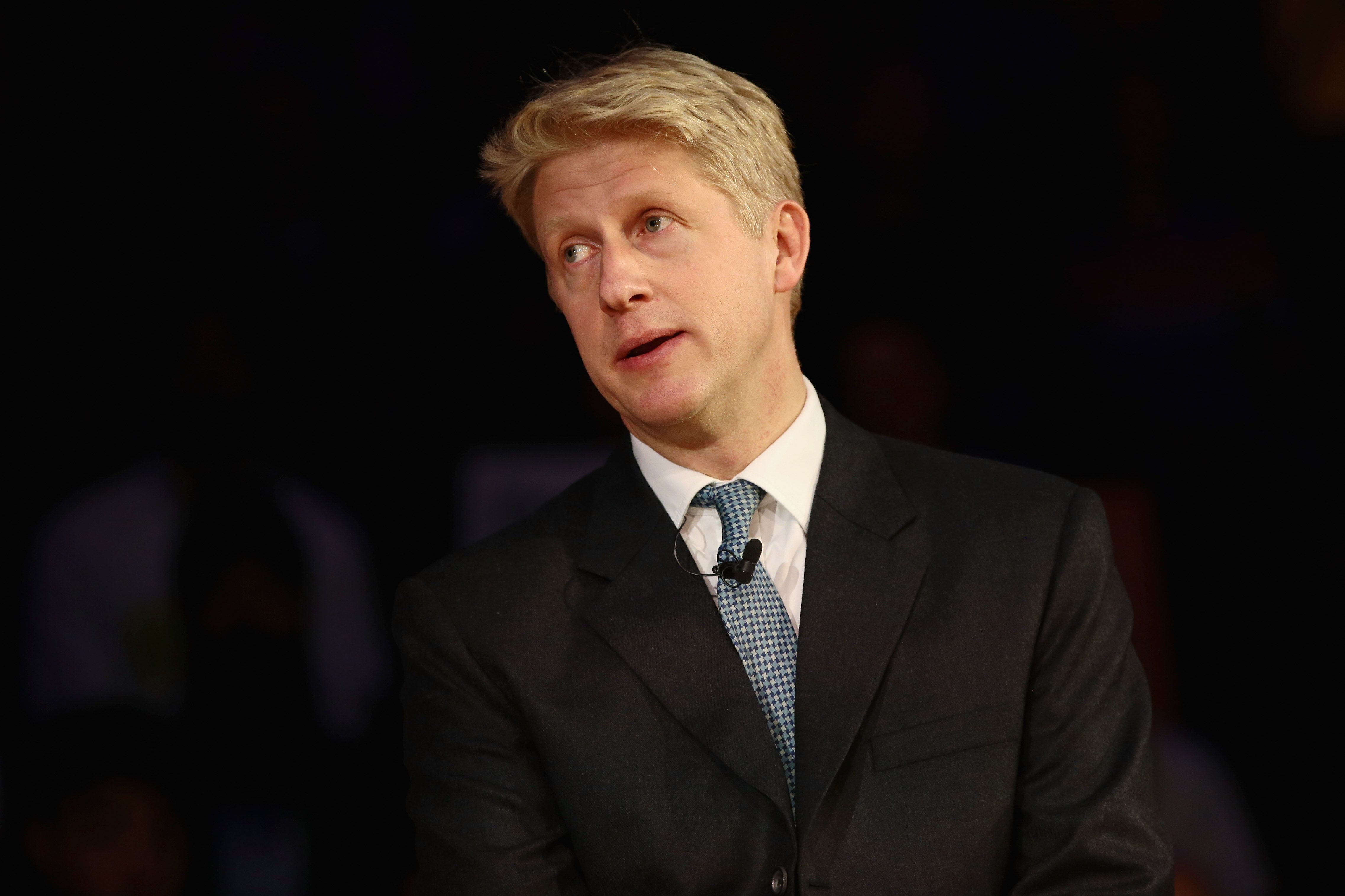 LONDON, ENGLAND - NOVEMBER 14: Secretary of State for Transport Jo Johnson speaks onstage during a pro-remain a rally rejecting the the Prime Minister's Brexit deal on November 14, 2018 in London, England. Anti-Brexit groups 'Best for Britain' and 'The People's Vote Campaign' are holding a joint rally tonight to call on MPs to say they are not buying the Prime Minister's Brexit deal. (Photo by Jack Taylor/Getty Images)
