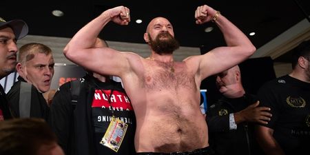 LIVE: Watch Tyson Fury weigh in for WBC title fight with Deontay Wilder