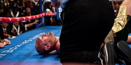 Deontay Wilder was not too happy about the referee’s count in the 12th round