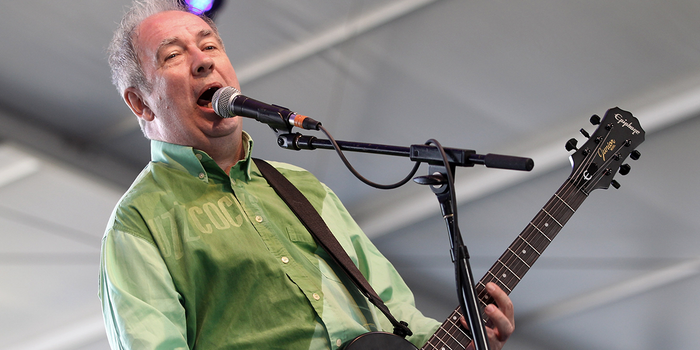 INDIO, CA - APRIL 14: Musician Pete Shelley of Buzzcocks perform onstage during day 2 of the 2012 Coachella Valley Music & Arts Festival at the Empire Polo Field on April 14, 2012 in Indio, California. (Photo by Karl Walter/Getty Images for Coachella)