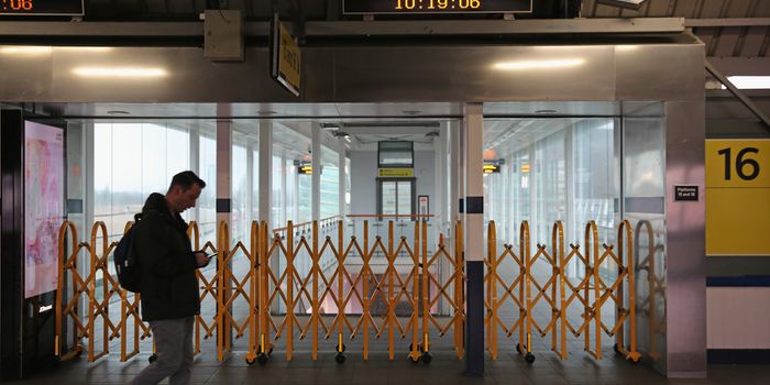 LONDON, ENGLAND - DECEMBER 16: A platform is closed at Clapham Junction due to industrial action on December 16, 2016 in London, England. Commuters across the South of the country are facing a third day of disruption after members of the 'ASLEF', the UK union for train drivers and operators, stage a third day of industrial action. Talks between Aslef and the RMT unions and Southern's parent company Govia Thameslink, broken down after an agreement couldn't be reached.. (Photo by Dan Kitwood/Getty Images)