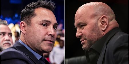 Oscar De La Hoya challenges Dana White to actual fight on Canelo undercard