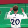 Dele Alli hit in head with bottle, responds in best way possible