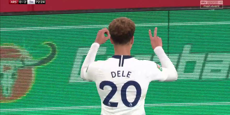 Dele Alli hit in head with bottle, responds in best way possible