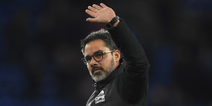 CARDIFF, WALES - JANUARY 12: Huddersfield manager David Wagner waves to the fans after the Premier League match between Cardiff City and Huddersfield Town at Cardiff City Stadium on January 12, 2019 in Cardiff, United Kingdom. (Photo by Stu Forster/Getty Images)