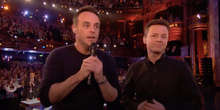 Ant McPartlin delivers emotional acceptance speech at National Television Awards