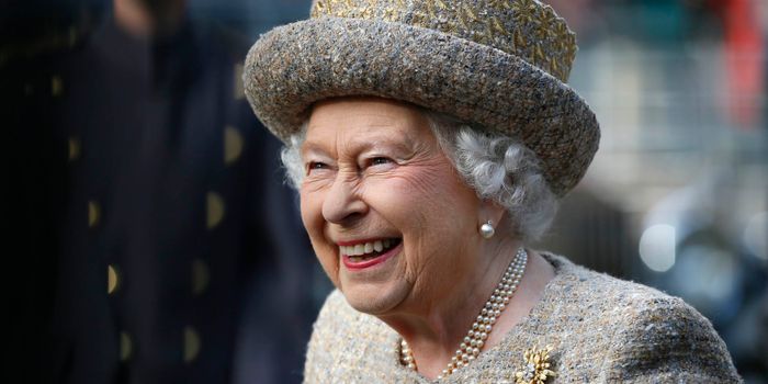 LONDON, UNITED KINGDOM - NOVEMBER 6: Queen Elizabeth II smiles as she arrives before the Opening of the Flanders' Fields Memorial Garden at Wellington Barracks on November 6, 2014 in London, England. (Photo by Stefan Wermuth - WPA Pool /Getty Images)