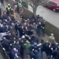 Watch Everton and Millwall supporters clash outside The Den ahead of FA Cup tie