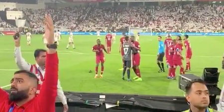 UAE fans throw shoes at celebrating Qatar players during Asian Cup semi-final