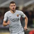 Edin Dzeko sent off after he appears to spit at referee
