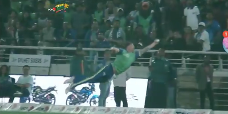 Watch Jason Roy pull off outrageous athletic catch in T20 match