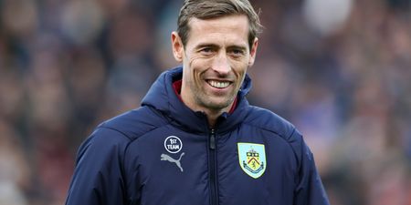 Burnley fans welcome Peter Crouch with perfect sign on top of bridge