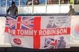 Outrage sparked after ‘Sir Tommy Robinson’ banner unfurled at Rangers match