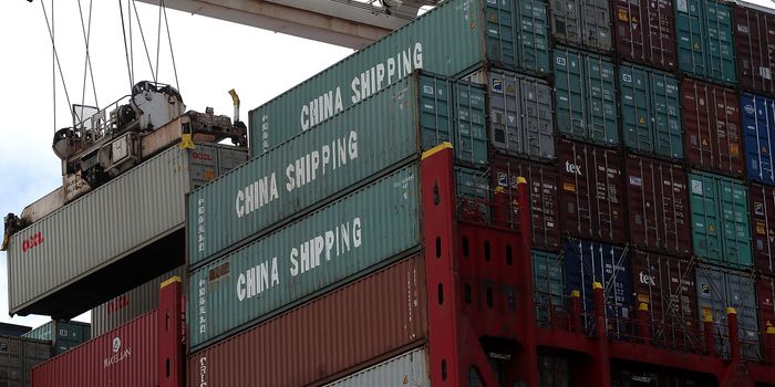 OAKLAND, CA - JUNE 20: A shipping container is offloaded from the Hong Kong based CSCL East China Sea container ship at the Port of Oakland on June 20, 2018 in Oakland, California. U.S. president Donald Trump has threatened to impose 10 percent tariffs on $200 billion of Chinese imports if China retaliated against his previous tariffs on $50 billion of Chinese imports. (Photo by Justin Sullivan/Getty Images) Brexit