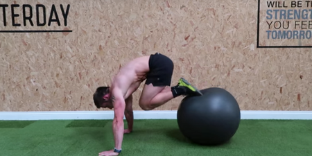 Carve out a strong core with this Swiss ball abs workout