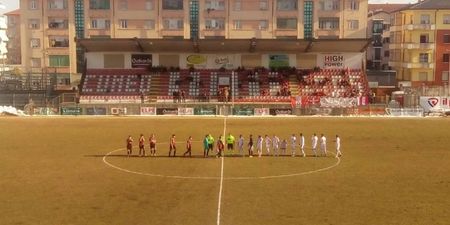 Italian third division side field seven players, lose 20-0