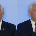 Behold Mike Pence waiting for applause in the most excruciating speech you’ll ever see