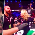 James Gallagher reacted furiously to Bellator official trying to separate him from his mother
