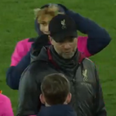 Jurgen Klopp sarcastically applauded by Everton ballboy after goalless Merseyside Derby