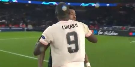 Romelu Lukaku consoled Kimpembe as Manchester United celebrated historic victory over Paris Saint-Germain
