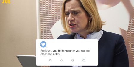 Amber Rudd reads the vile abuse she receives on a daily basis