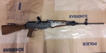 Pensioner among two men arrested after assault rifle seized by police in south London