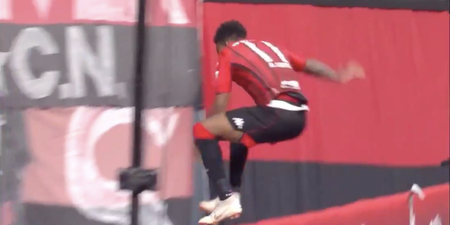Anderson Lopes scores four, plummets into abyss during goal celebration