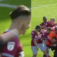 Jack Grealish punched in the head by Birmingham fan during Second City Derby