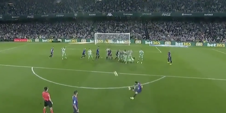 Lionel Messi scores perfect free-kick to give Barcelona lead at Betis