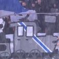 Genk fans hang plastic doll of former player from noose and run it over with cardboard train