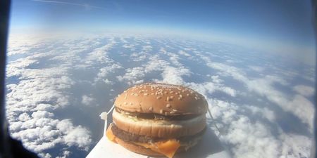 Big Mac launched into space lands at Colchester United training ground