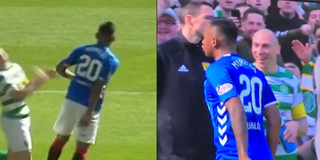 Alfredo Morelos sent off yet again after idiotic elbow on Scott Brown
