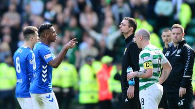 Alfredo Morelos given four match ban for elbowing Scott Brown in Old Firm derby