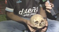 Argentine football fan brings grandfather’s skull to title celebrations so he wouldn’t miss the occasion