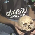 Argentine football fan brings grandfather’s skull to title celebrations so he wouldn’t miss the occasion